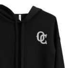 The OC Mark Black Women's Cropped Hoodie