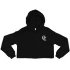 The OC Mark Black Women's Cropped Hoodie