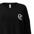 The OC Mark Black Women's Cropped Sweatshirt