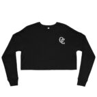 The OC Mark Black Women's Cropped Sweatshirt